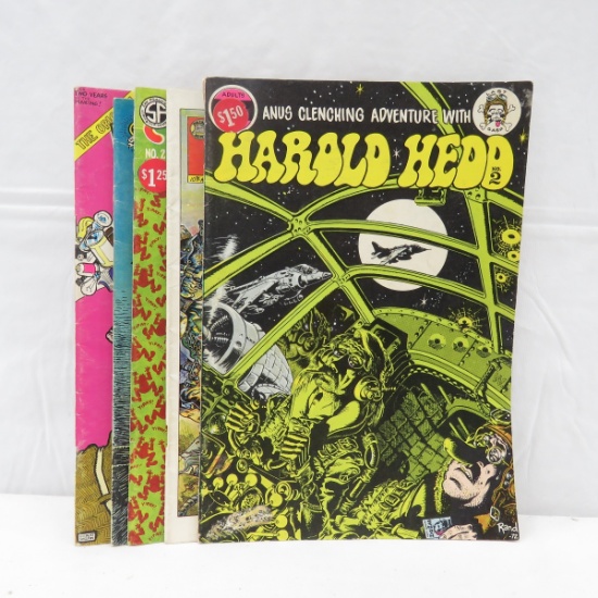 Harold Hedd, Zap, Mr Natural Adult Comics