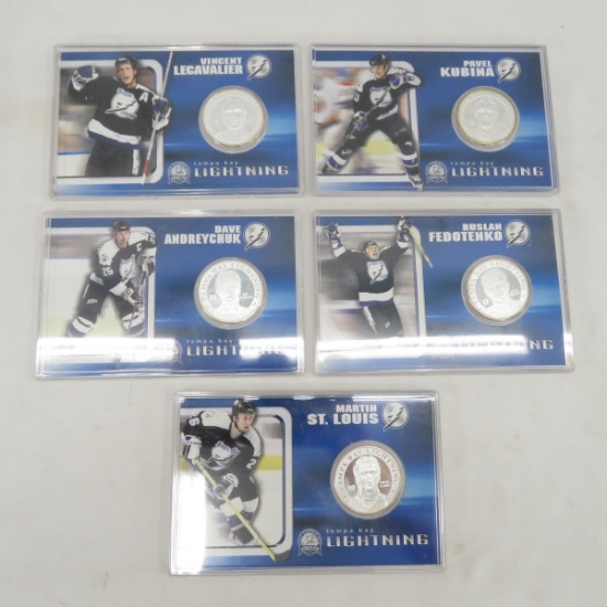 5 of 7 2004 Stanley Cup Champions Coins