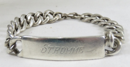 Sterling Silver Bracelet Monogrammed Strumme