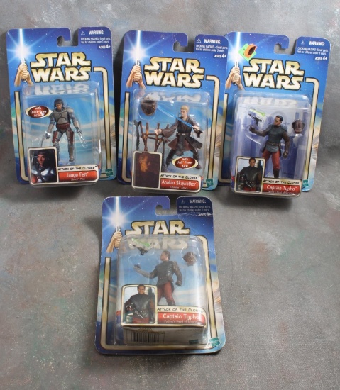 4 2002 Hasbro Star Wars Figures