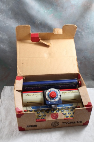Marx Junior Tin Toy Typewriter in Box Works