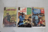 3 Gold Key Lone Ranger Comic Books