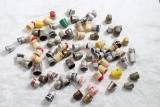 Old Thimble Collection Many with Advertising