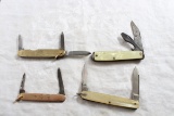 4 Pocket Knives Camco 2 Blade, Sheffield