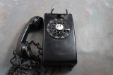 Old Western Electric Wall Telephone Black