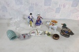 Misc. Glass, Porcelain Figurines, S&P