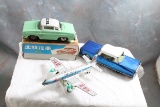 Tin Friction Car, Taxi & Airplane All Work