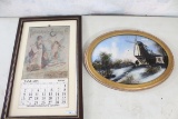 1904 Framed Indianapolis Brewing Calendar