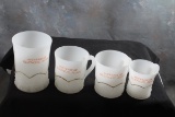 4 Souvenir Glasses Mugs Glencoe, Minnesota