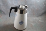 Vintage Corning Ware Percolator Cornflower