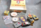 Wm Penn Cigar Box Full of Collectibles