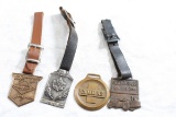 4 Advertising Watch Fobs Cummins, Oilwell