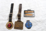 4 Advertising Watch Fobs Link-Belt, Delmag