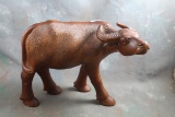 Large Hand carved Exotic Wood Water Buffalo