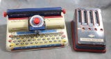 Marx Jr Typewriter & Wolverine Adding Machine