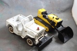 Tonka Jeep Snow Plow & Tonka Crawler with Plow