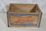 Old Pepsi Cola Wooden Crate