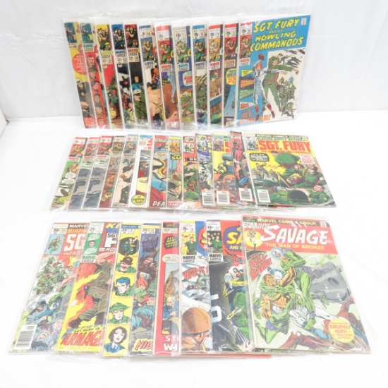 33 Marvel Sgt. Fury, Captain Savage & War Comics