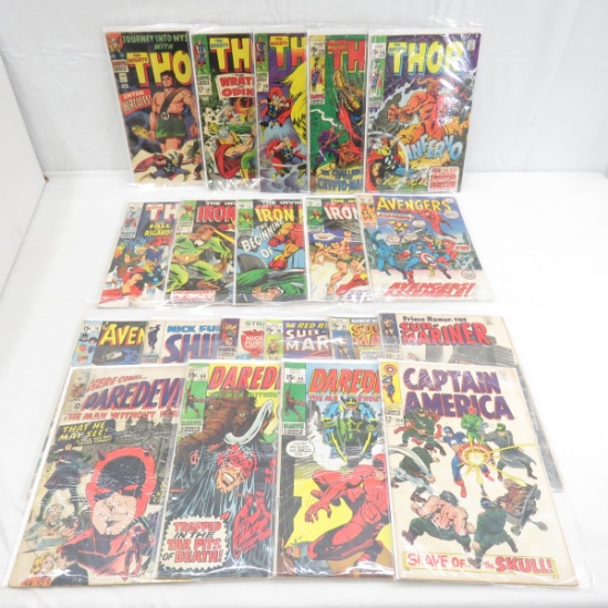 20 Marvel Superhero Comics 12 & 15 Cent Covers