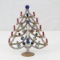 Antique Czech Rhinestone Table Top Christmas Tree