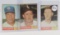 Kaat, Fox & Ashburn 1961 Topps Baseball Cards