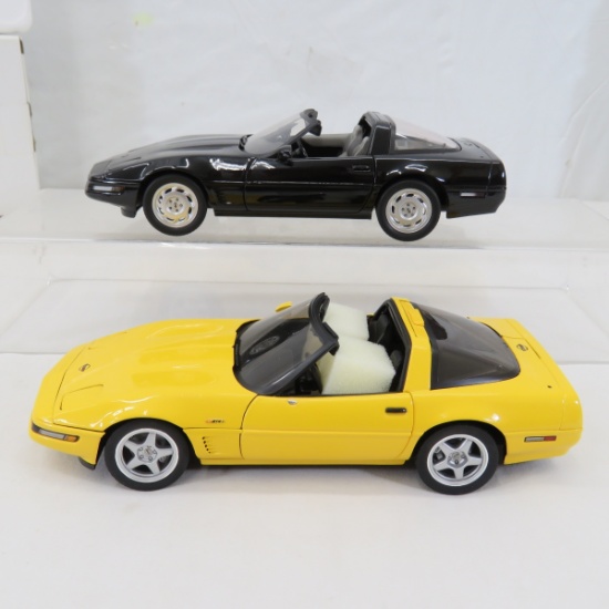 1995 & 1996 Danbury Mint Corvette Models 1:24