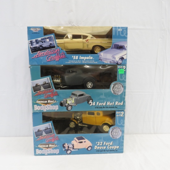 3 American Muscle American Graffiti Diecast