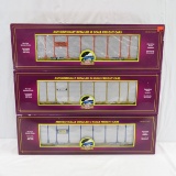 3 MTH Corrugated Auto Carrier Cars in boxes