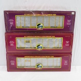 3 MTH Corrugated Auto Carrier Cars in boxes