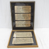 2 Framed Sanskrit manuscripts India 1820-1850