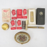 Vintage Lipstick cases and makeup accessories