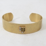 1/20 12KGF Montgomery Bracelet with 3 diamonds