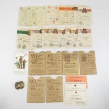 1950's era Boy Scouts Rank cards, bolo tie