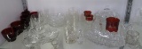 Heisey and Other Vintage Clear & Red Glass