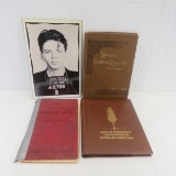 Stamp collection, Sinatra mug shot & antique books