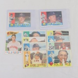 Bunning, Cash & 9 other 1960 Topps Baseball Cards