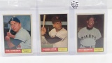 Marichal, Cepeda & Hodges1961 Topps Baseball Cards