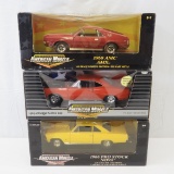 3 Ertl American Muscle 1:18 Scale Diecast Models