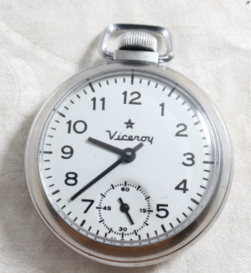 Viceroy Pocket Watch Works Nice Condition