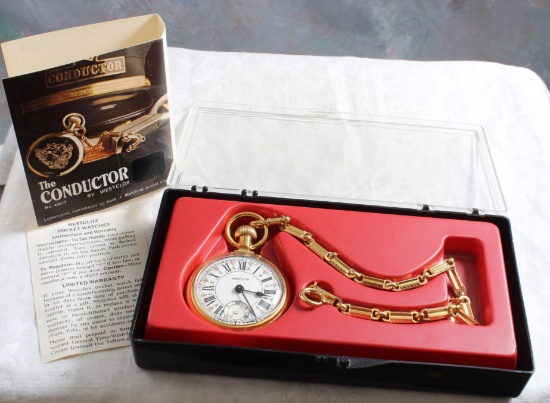 Westclox The Conductor Pocket Watch Working