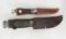 2 Ka-Bar Knives in Sheaths- 1 is #1226