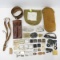 US Military belt, buckles, can openers & more