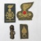 Vintage Italian Military gold braid badges