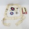 Civil Defense Badge, arm band & slides