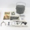 East German mess kit, condoms, WWII photos