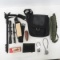 Monopod, rifle scopes and accessories