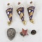 Soviet Paratrooper and other Badges- some enamel