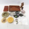 Japanese statue, china, ashtray, misc