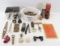 Bottle openers, keys, straight razor, advertising