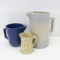 3 Pottery Pitchers Spongeware, Red Wing, USA